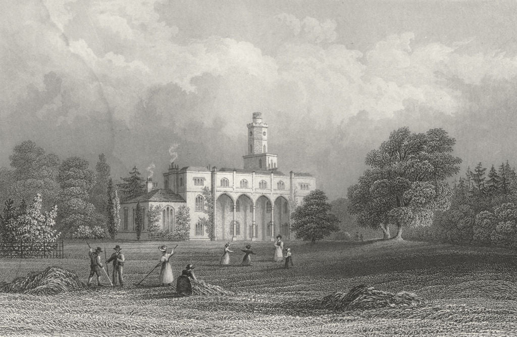 ISLE OF WIGHT. Fernhill Samuel Sanders-Bartlett c1840 old antique print